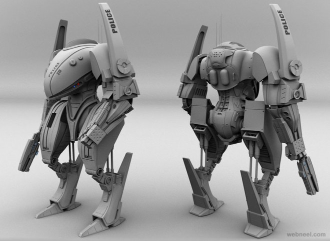 3d robot police keremcg