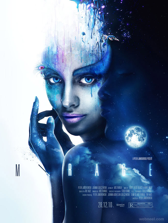 mirage creative movie poster design