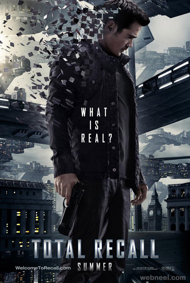 total recall creative movie poster design