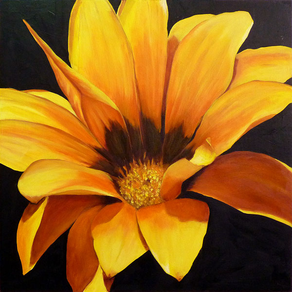 yellow flower painting