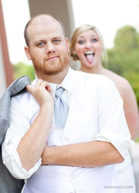funny wedding photography