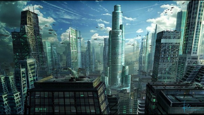 building futuristic city design ideas
