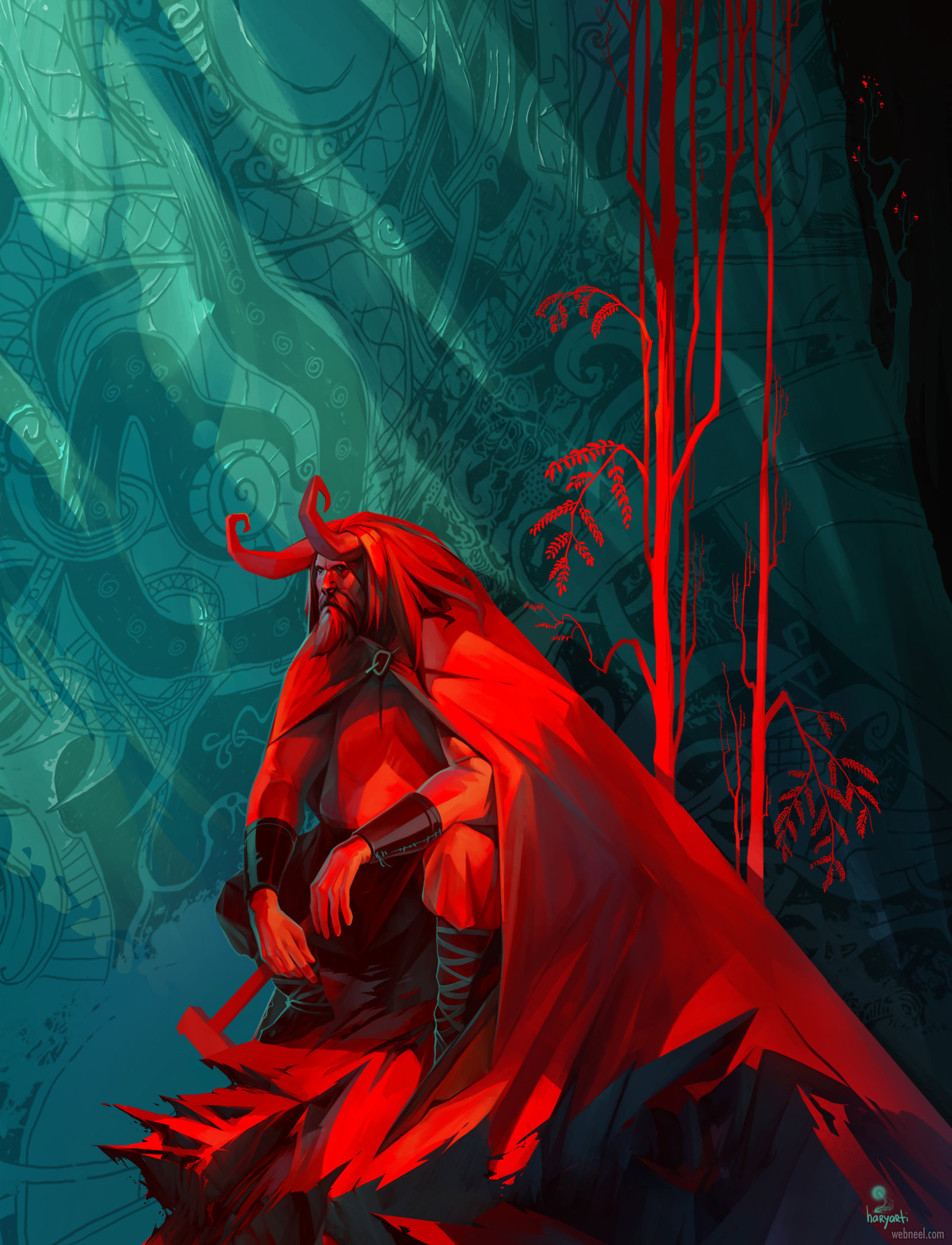 10-2d-concept-artwork-devil-by-igor-artyomenko