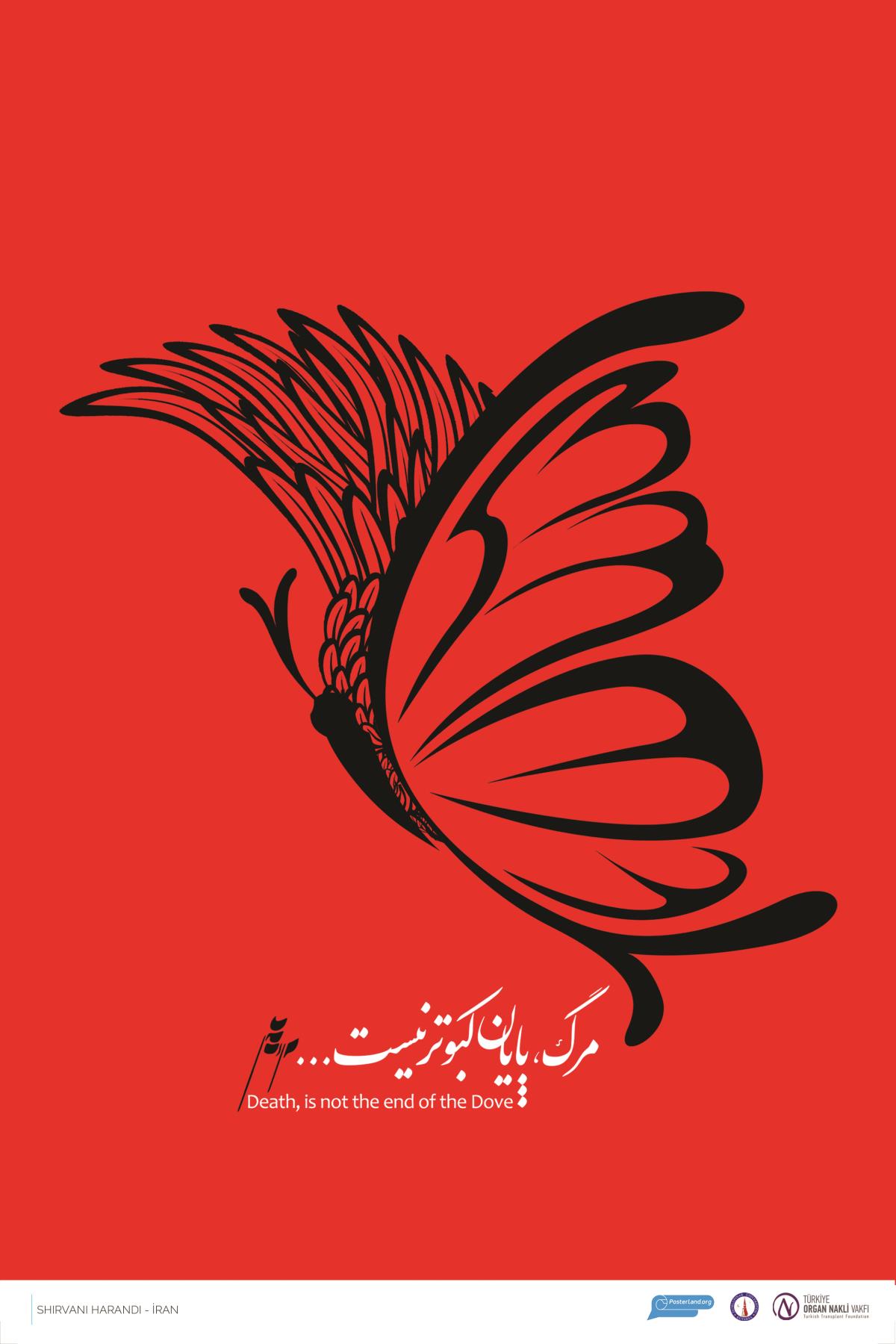 poster design butterfly illustration by shirvani
