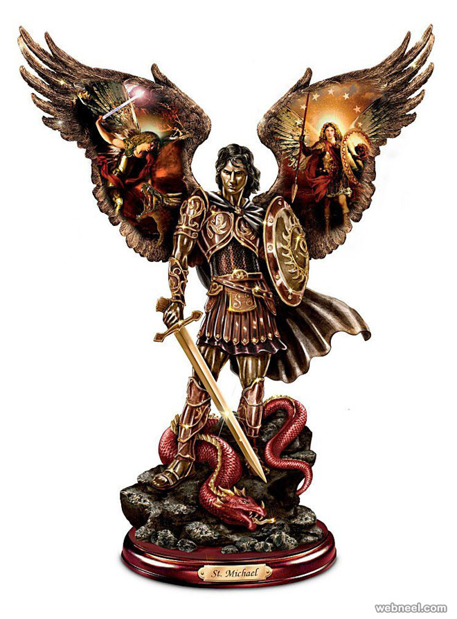michael bronze sculpture