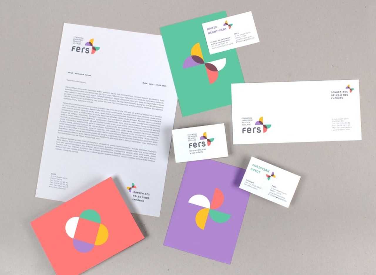 branding identity design of fers by grapheine