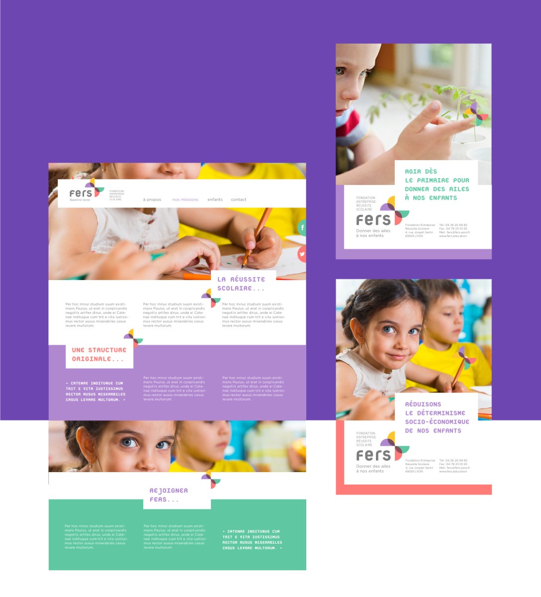 branding identity design of fers by grapheine