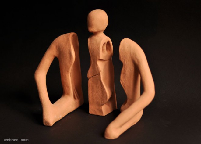 clay sculptures by matias sierra
