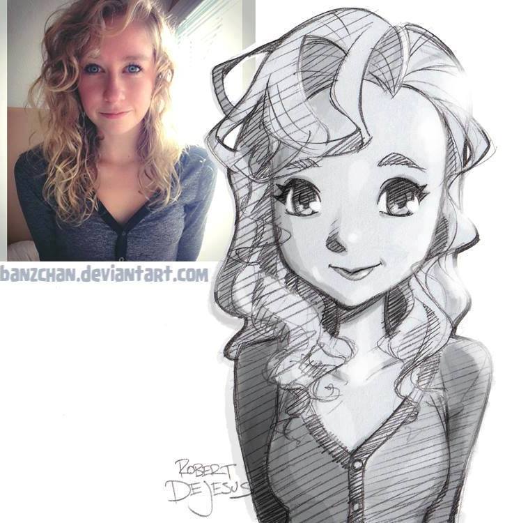 photo to cartoon drawing by robert dejesus