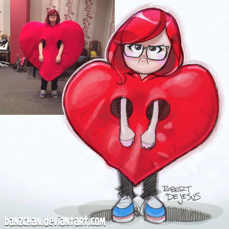 photo to cartoon drawing by robert dejesus