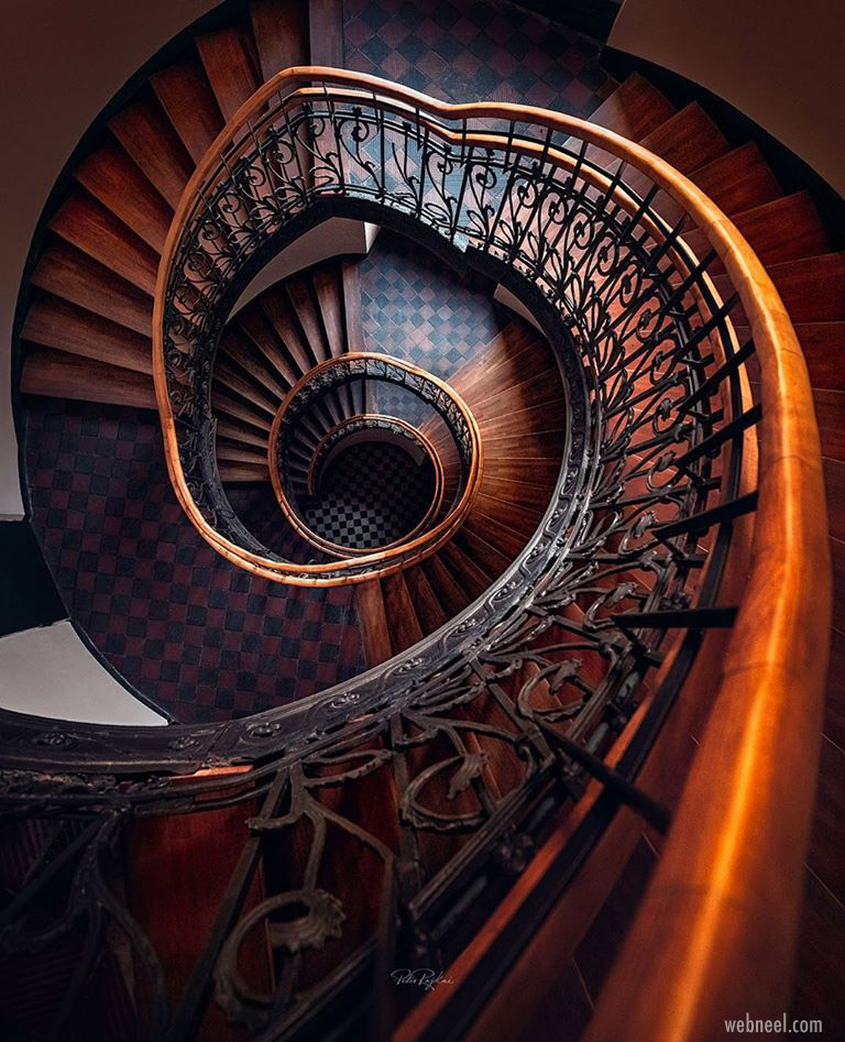 abstract photography staircase wasaw by peter rajkai