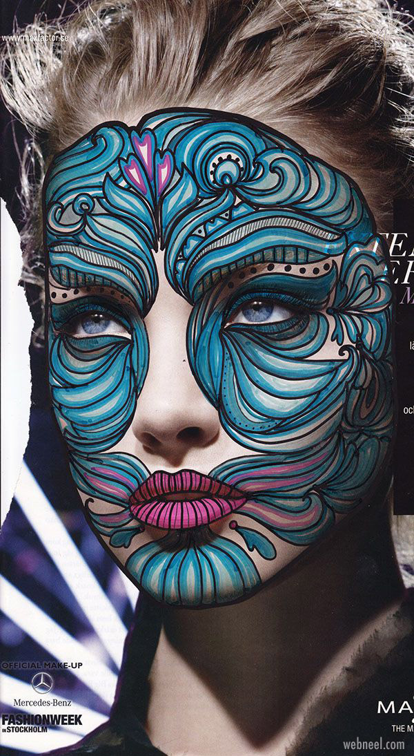 face painting abstract
