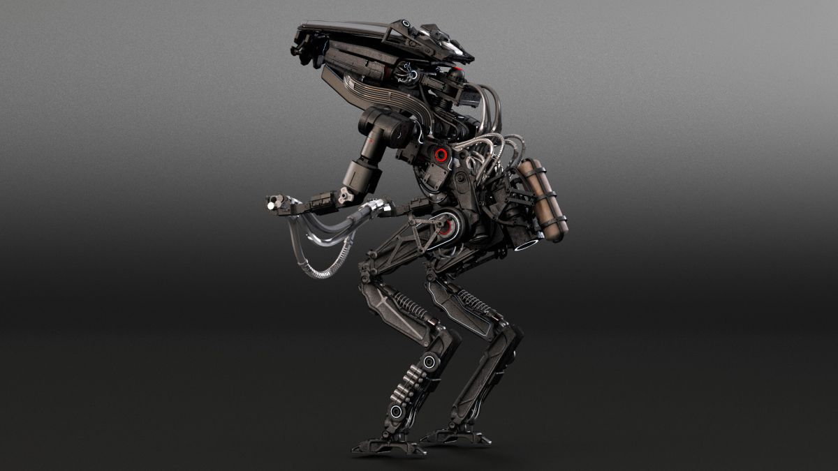 3d robot model design by stuart lynch