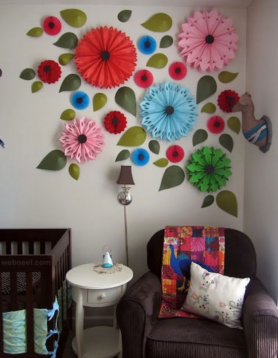 wall art idea paper sculptures