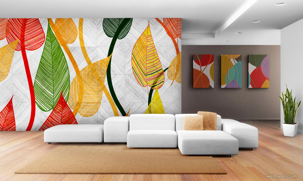 simple wall art idea colorful