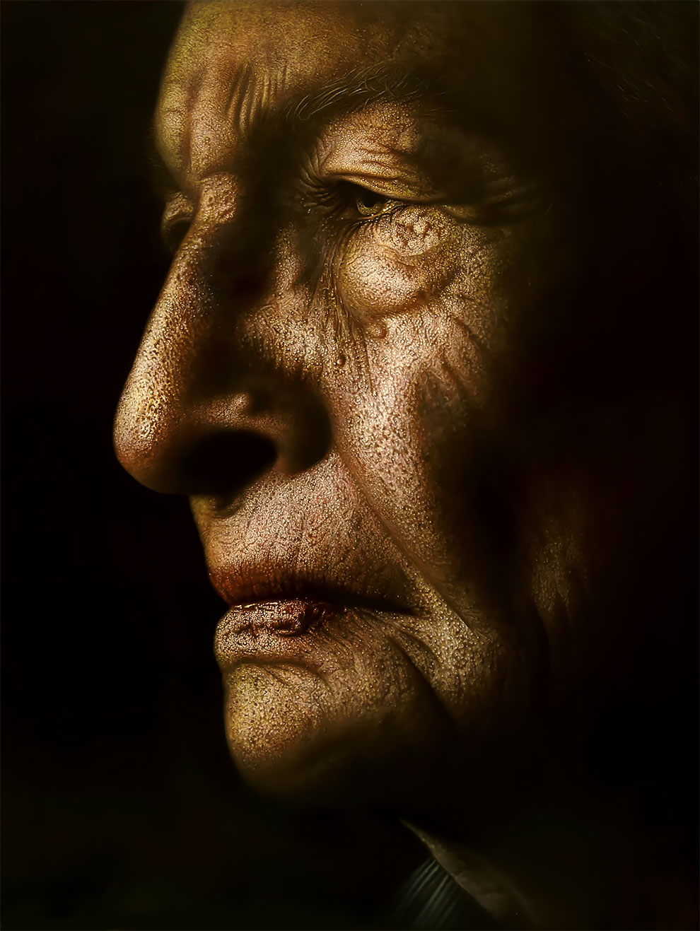 realistic paintings face by kamalky laureano