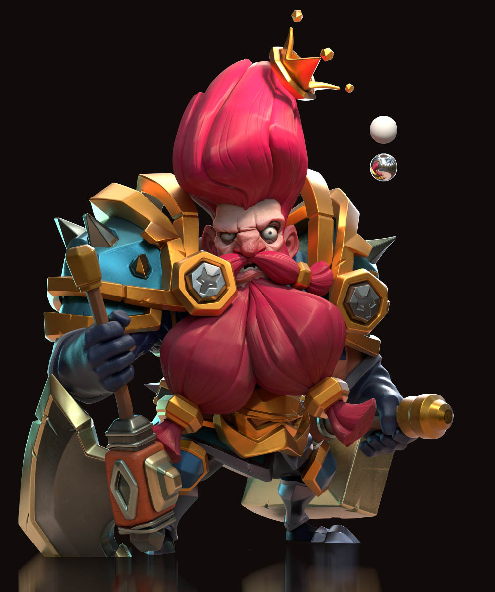 3d model character design hulk monster figher man by chen longfei