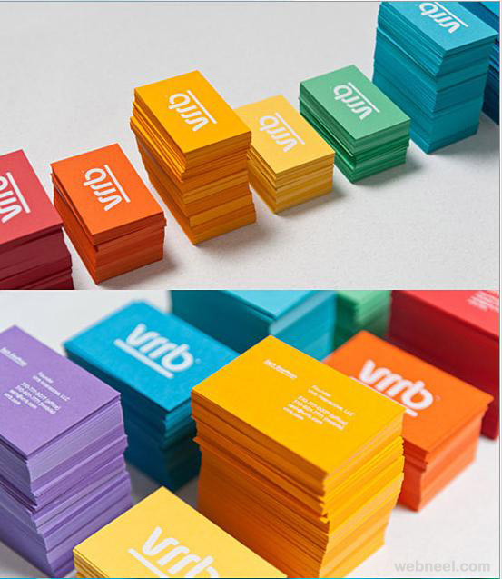 colorful business card design