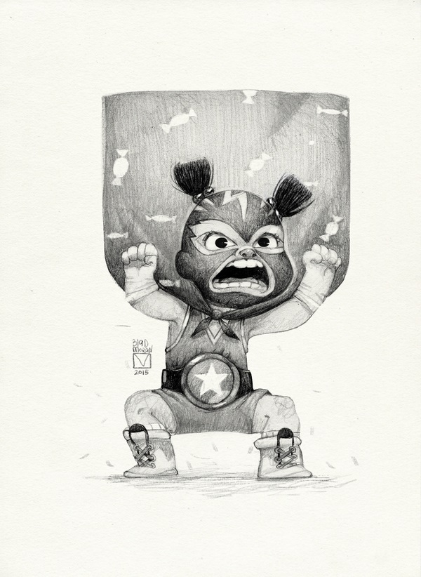 pencil drawing teddy by blad moran