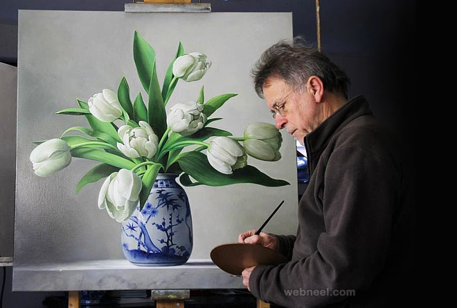 flower painting by pieterwagemansa