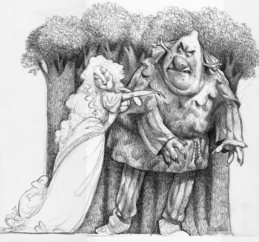 funny drawing shrek by cartergoodrich