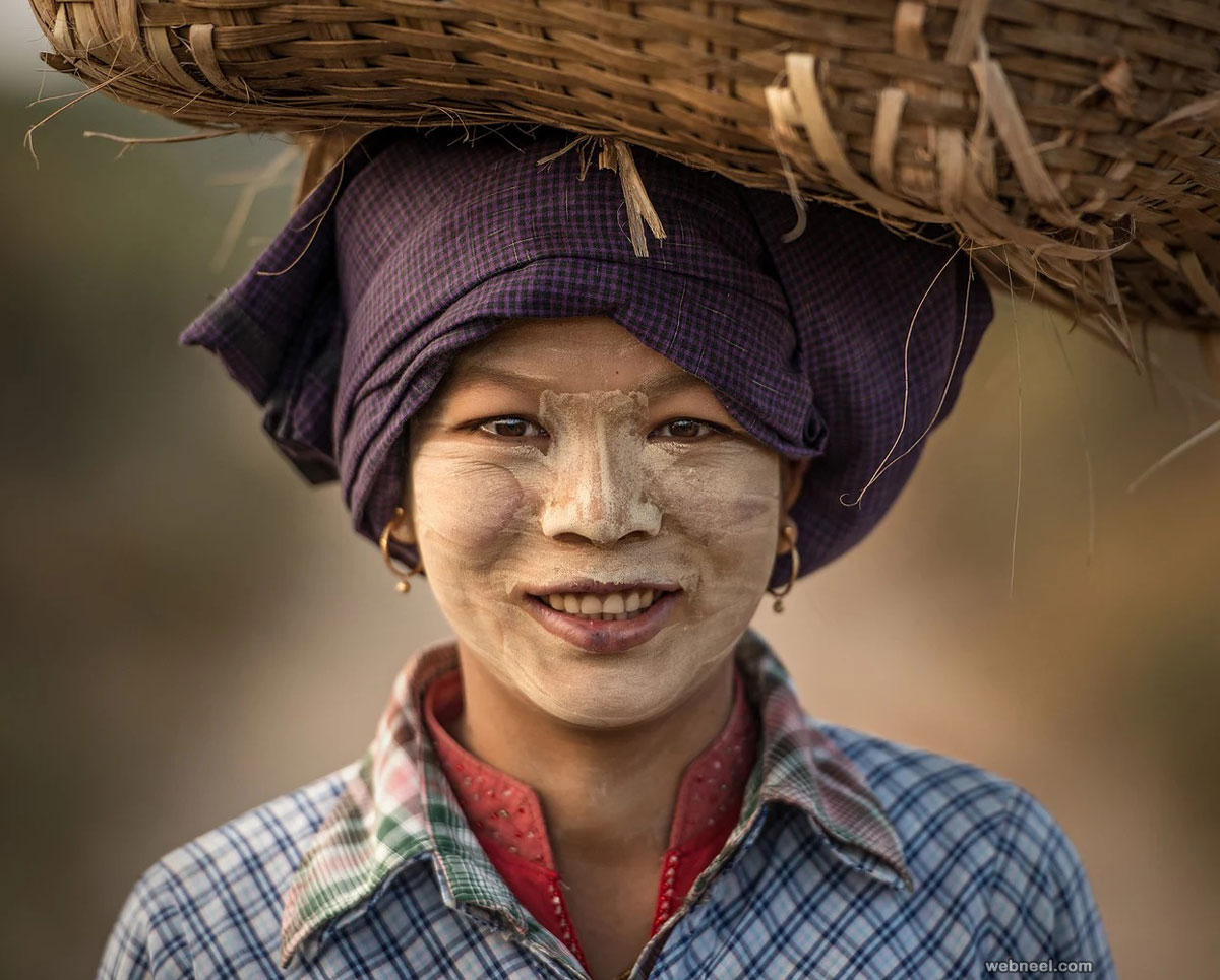 beautiful woman myanmar by sarawutintarob