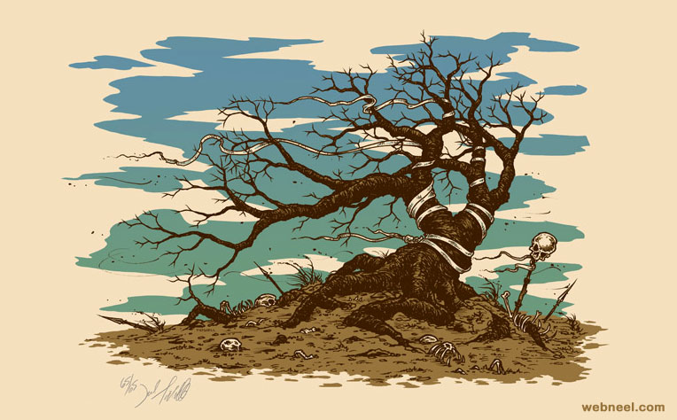 tree painting by jeraltidwell