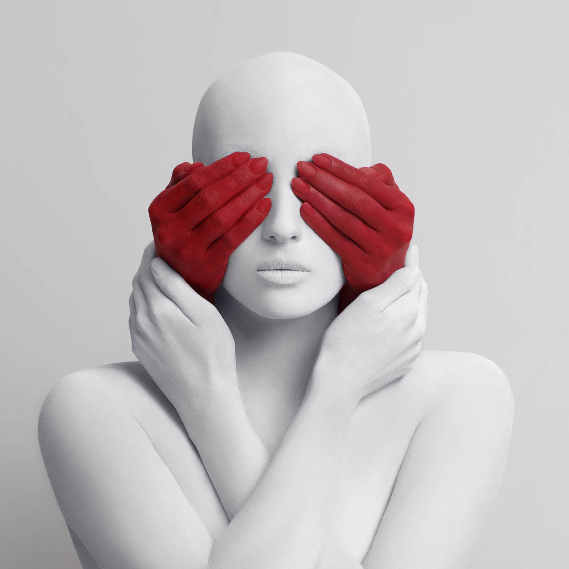 creative advertising photography face by tim tadder