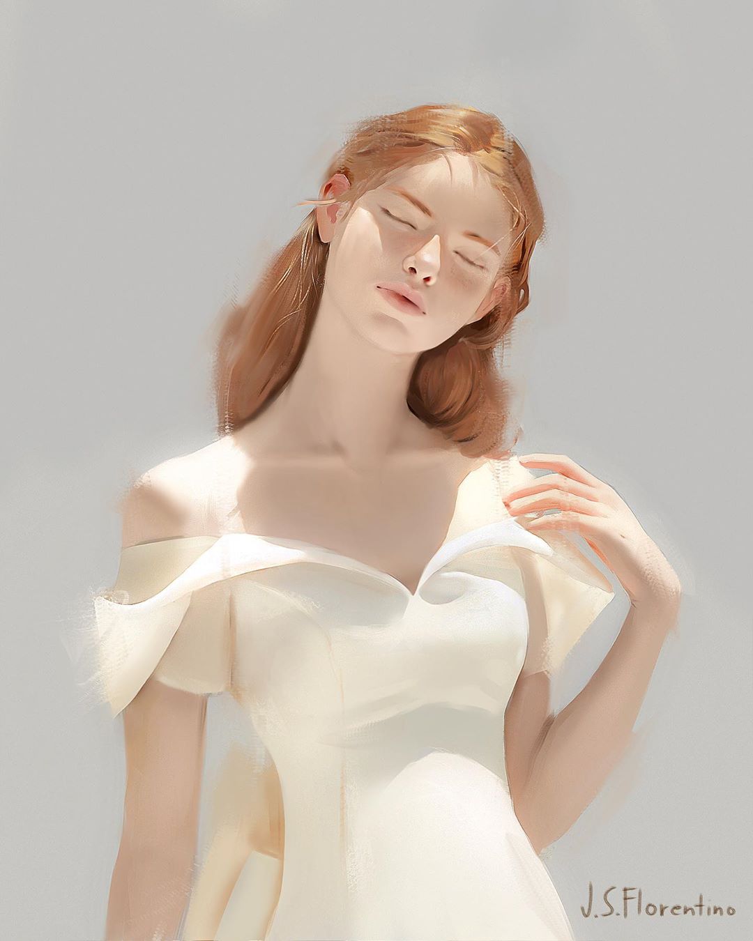 portrait paintings light by justine florentino