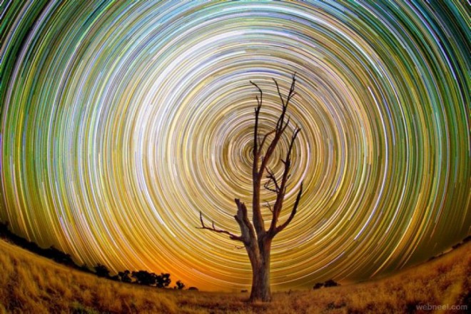 time lapse photography stars