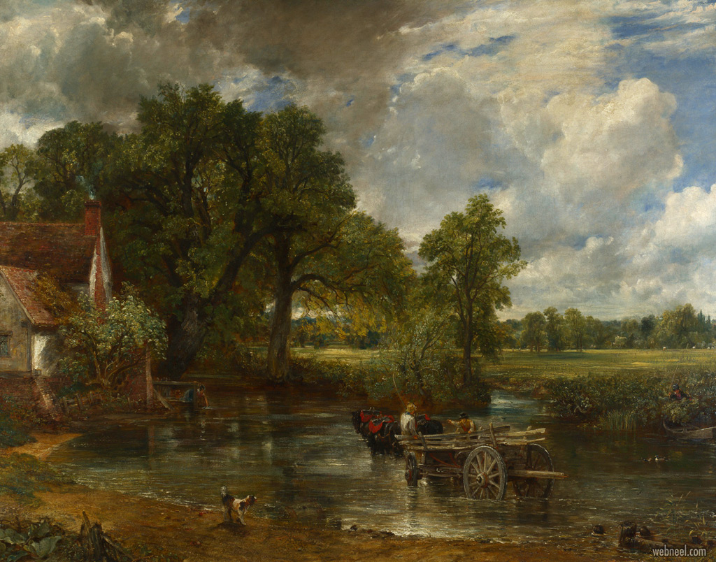 famous oil painting hay wain by john constable