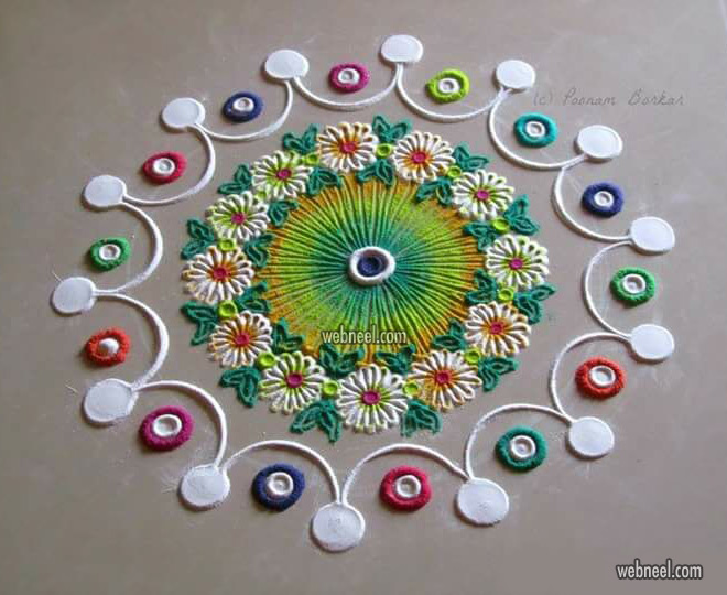 rangoli design by poonam borkar