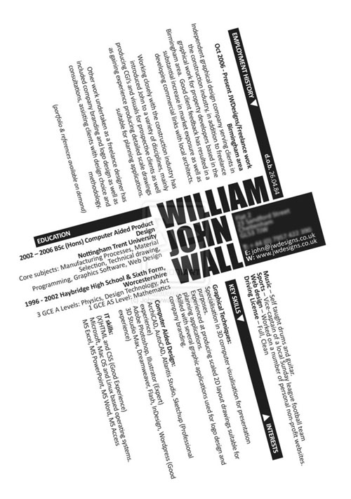 creative resume design