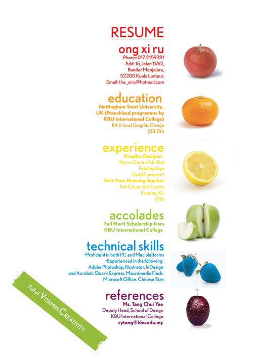creative resume design