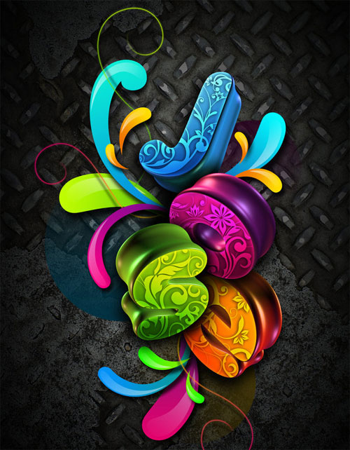 creative typography illustration design