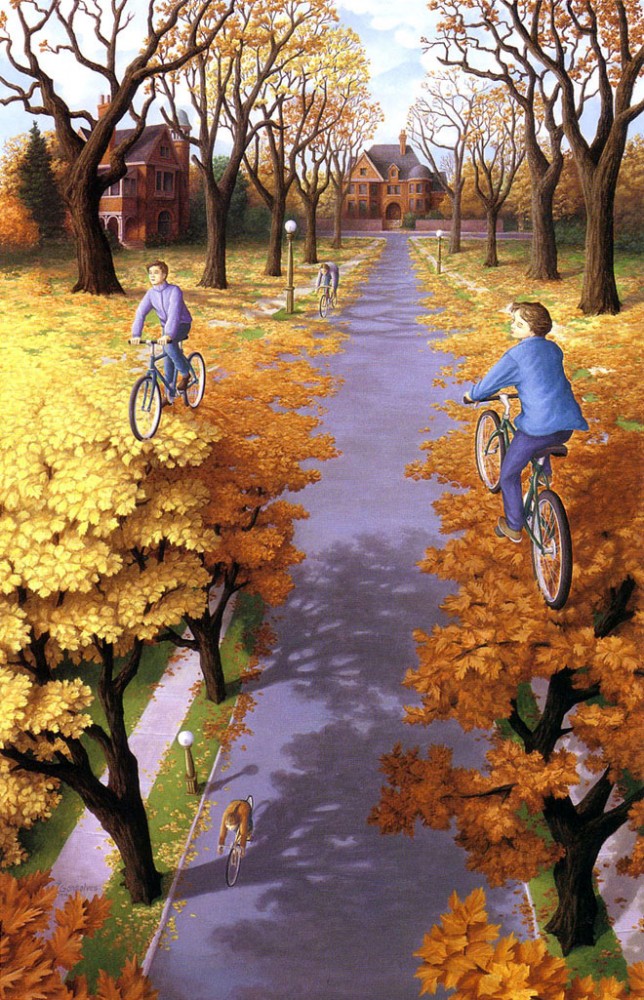 illusion art painting
