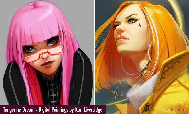 Tangerine Dream - Stunning Digital Illustrations and Digital Paintings by Karl Liversidge