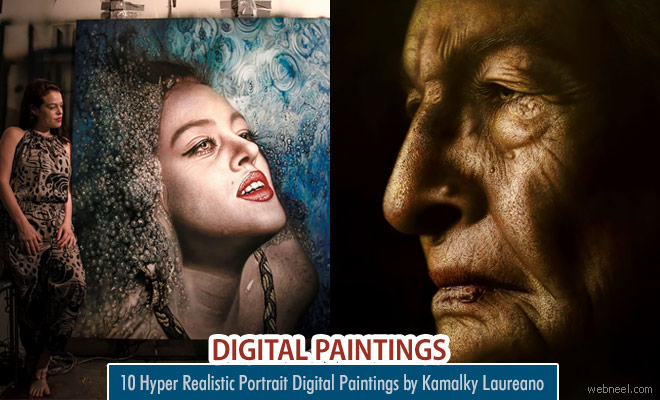 Faces Stare into our Souls - Realistic Portrait Paintings by Kamalky Laureano