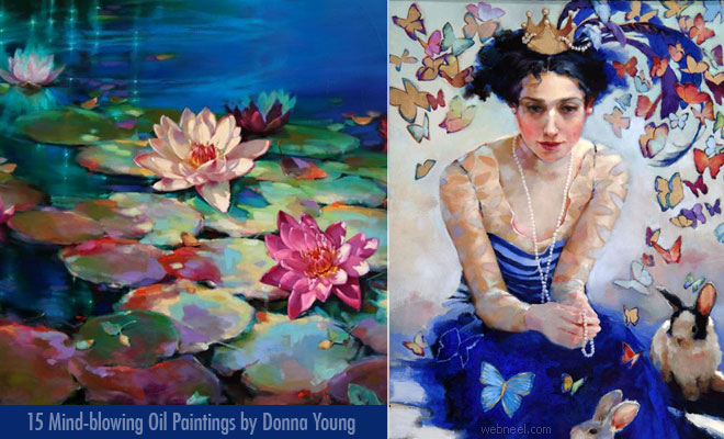 Flowing Water Fills the Poetic Mind - Oil Paintings by Donna Young