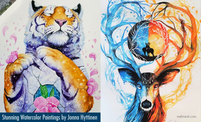 Dare to Dream: Stunning Watercolor Paintings by Jonna Hyttinen