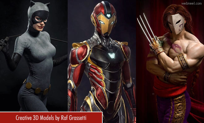 20 Stunning 3D Model Character Designs by Raf Grassetti
