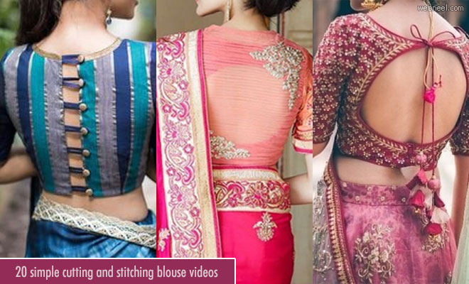 20 Best Blouse Design Cutting and Stitching Video Tutorials