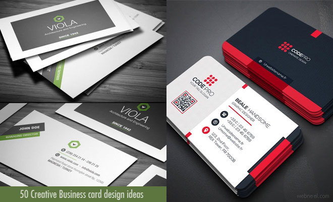 50 Creative Business card design ideas for your inspiration