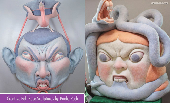 Stunning and Mega sized needle Felt wool sculptures by Paolo Puck