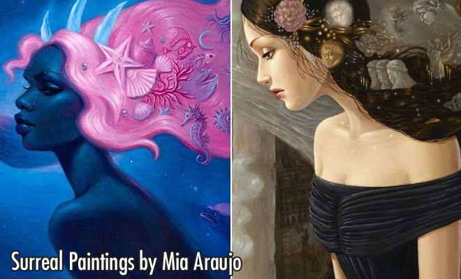 Fantastical Natural Worlds - 15 Surreal Paintings by Mia Araujo