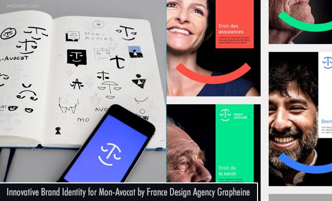 Innovative Brand Identity Designs for Mon-Avocat by French Design Agency Grapheine
