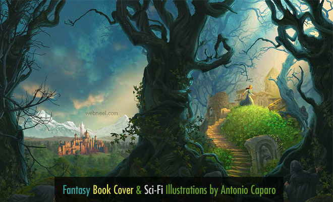 Fantasy Book Cover and Sci-Fi Illustrations by Antonio Caparo
