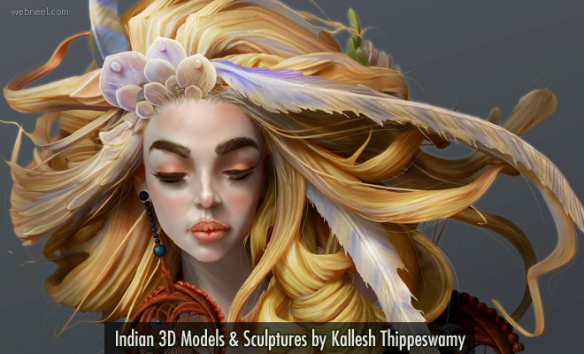 Striking Indian 3D Models and Sculptures by Kallesh Thippeswamy