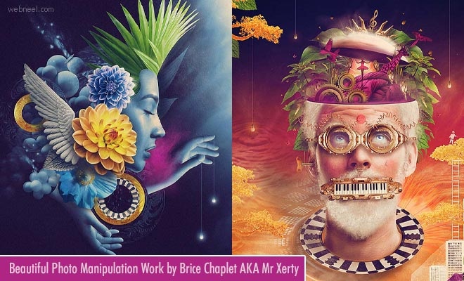 15 Beautiful Photo Manipulation works by Illustrator Brice Chaplet AKA Mr Xerty