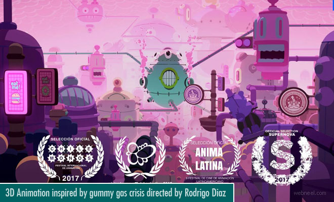 3D Animation Inspired by Gummy Gas Crisis, Directed by Rodrigo Diaz